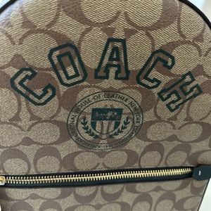 Coach backpack signature print
